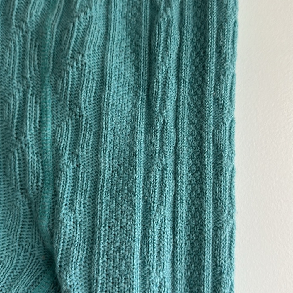 Mini Boden size 5-6 teal sweater warm leggings - Picture 2 of 5